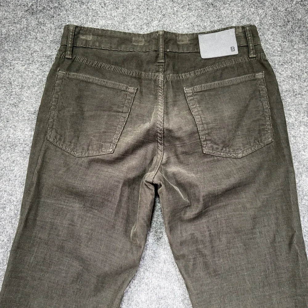 Bonobos Corduroy Pants Men's 30x30 Green Straight Stretch‎ Outdoor Casual Chino